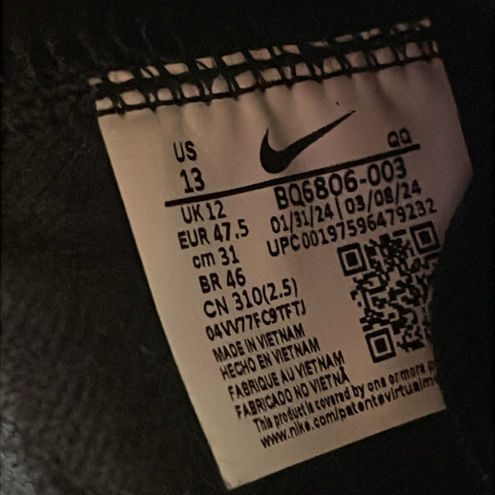 NIKE Blazer Mid '77 Vintage 'Black Sesame' Size 13 NEW - Picture 13 of 13